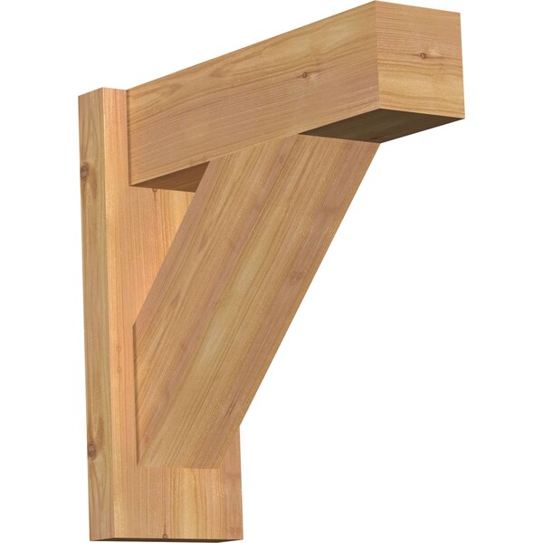 Ekena Millwork Traditional Block Smooth Outlooker, Western Red Cedar, 5 1/2"W x 16"D x 16"H OUT06X16X16TRA05SWR - main